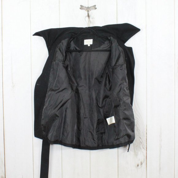 LAUNDRY by Shelli Segal Belted Peacoat Jacket Sz M - Picture 9 of 12